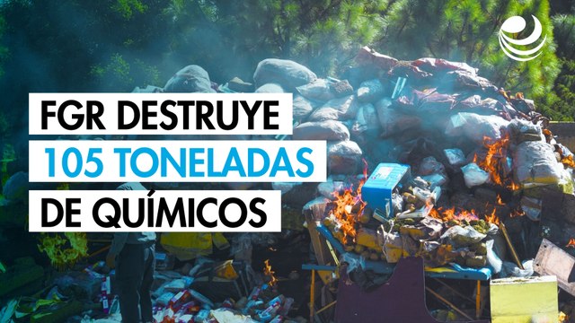 FGR destruye más de 105 toneladas de precursores químicos