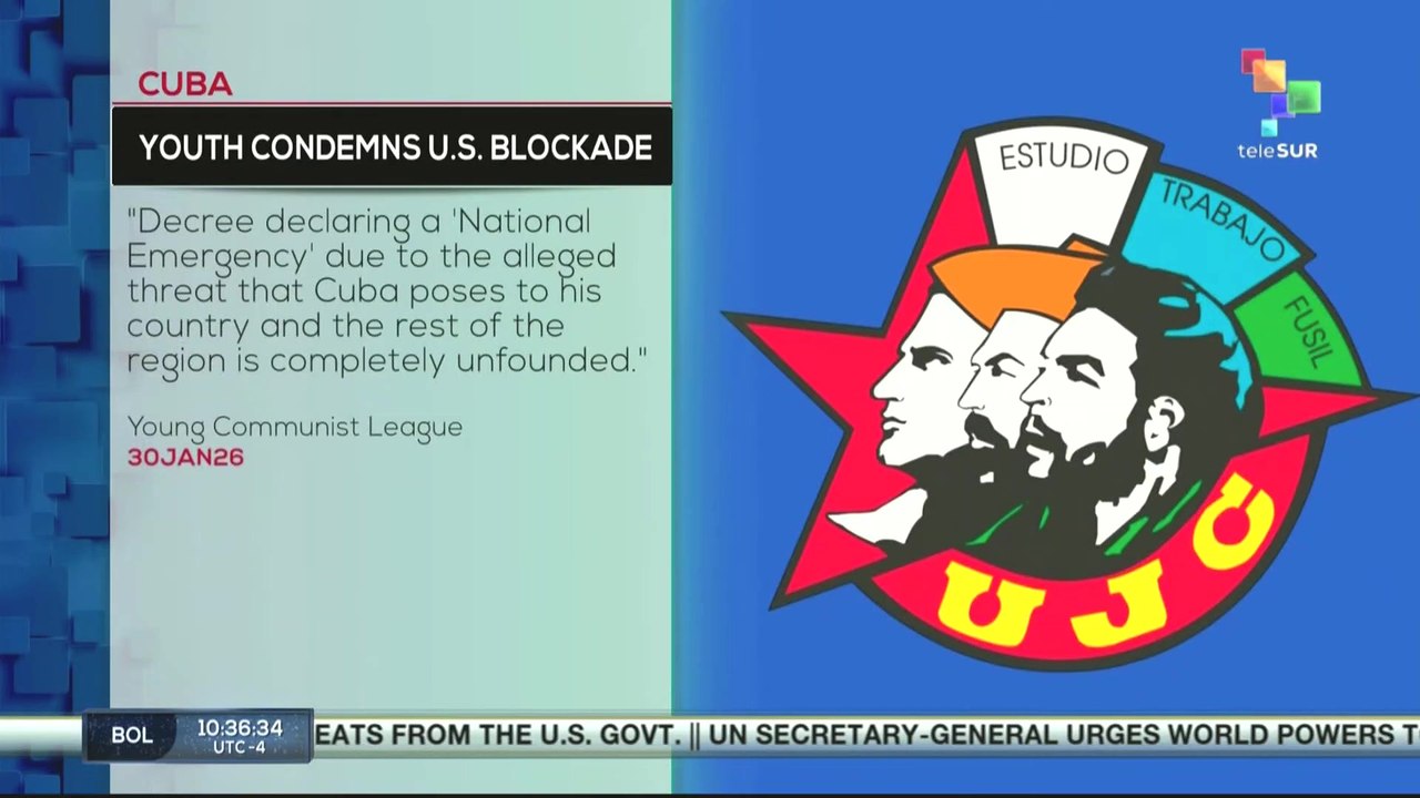 Cuban Youth condemns U.S blockade