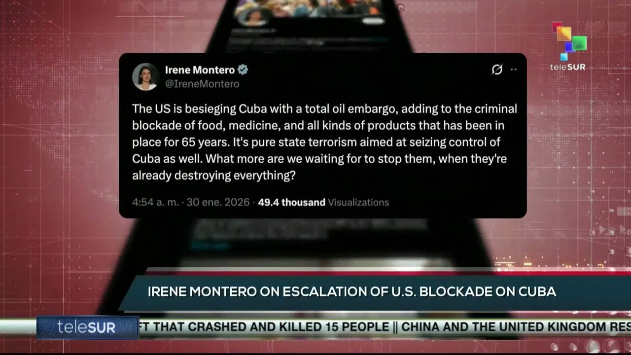 Spanish parliament member denounces escalation of U.S. blockade on Cuba