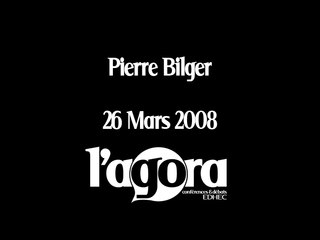 Conférence Pierre Bilger