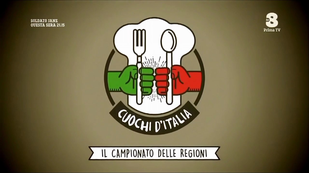 CUOCHI D'ITALIA, STAGIONI 1-2. SIGLA INIZIALE, INIZIO E FINE INTERVALLO, © TV8