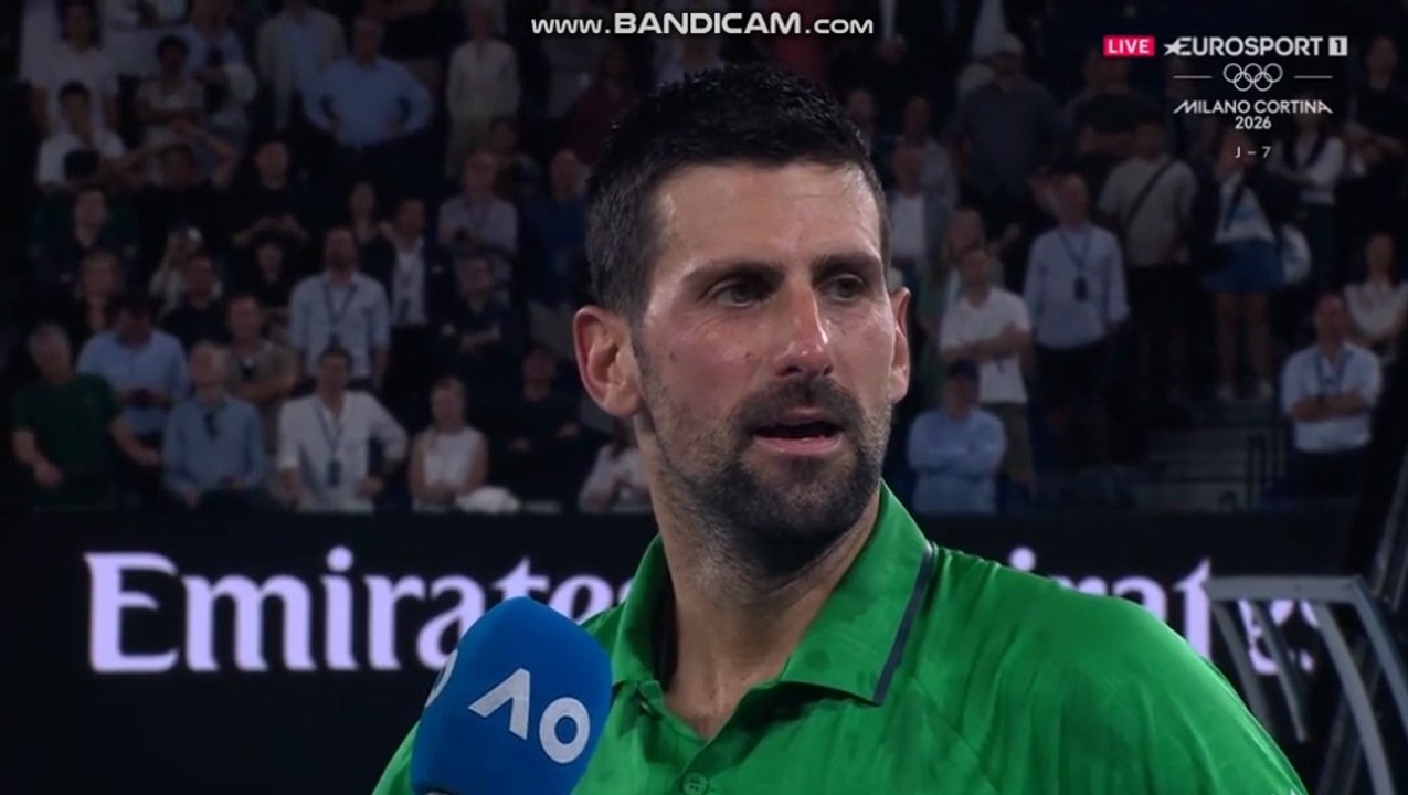Novak Djokovic, incrédule après sa victoire en demi-finale de l'OA contre Jannik Sinner : J'ai l'impression d'avoir gagné (le tournoi) ce soir