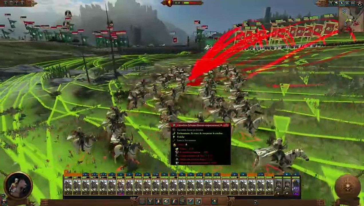 Total War Warhammer III Bretonien contre Elfes des bois (échec)