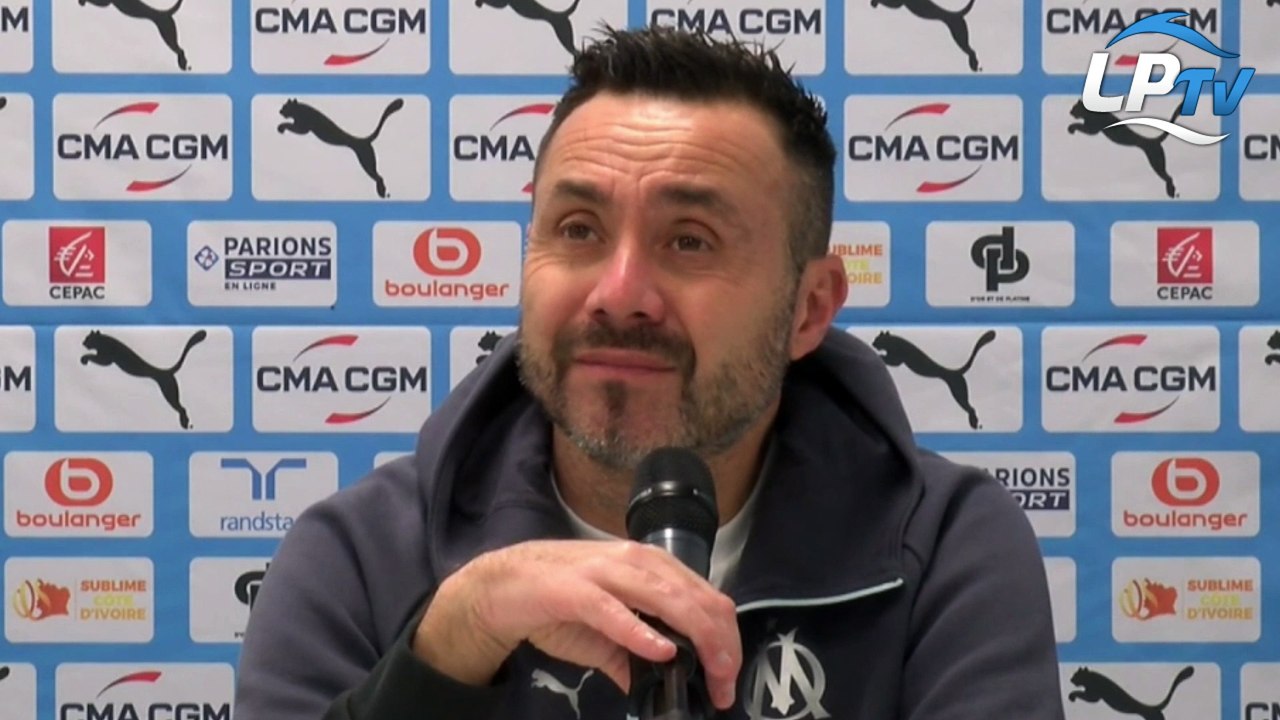 Intégrale de la conférence de presse de Roberto De Zerbi avant le match contre le Paris FC