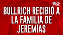 Patricia Bullrich recibió a la familia de Jeremías