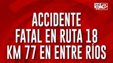 Accidente fatal en ruta 18: una camioneta chocó de frente con un camión brasilero