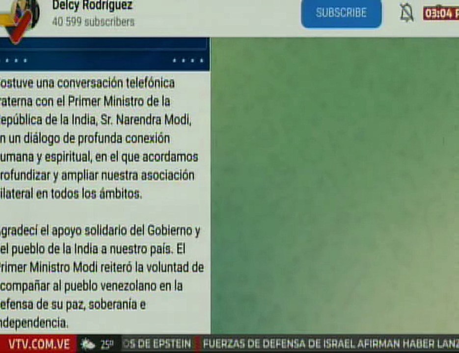 Venezuela e India acuerdan profundizar la asociación bilateral y cooperación en todos los ámbitos