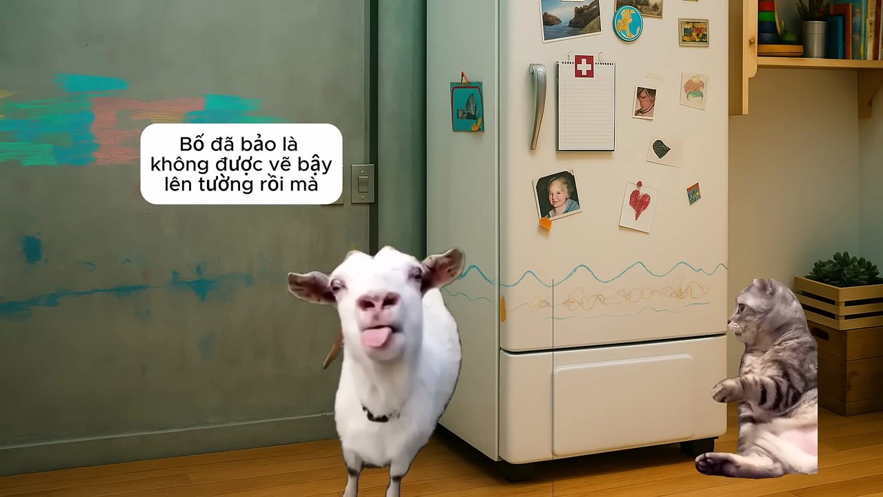 MEME MEO  : CON KHÔNG MUỐN THEO MẸ ĐÂU