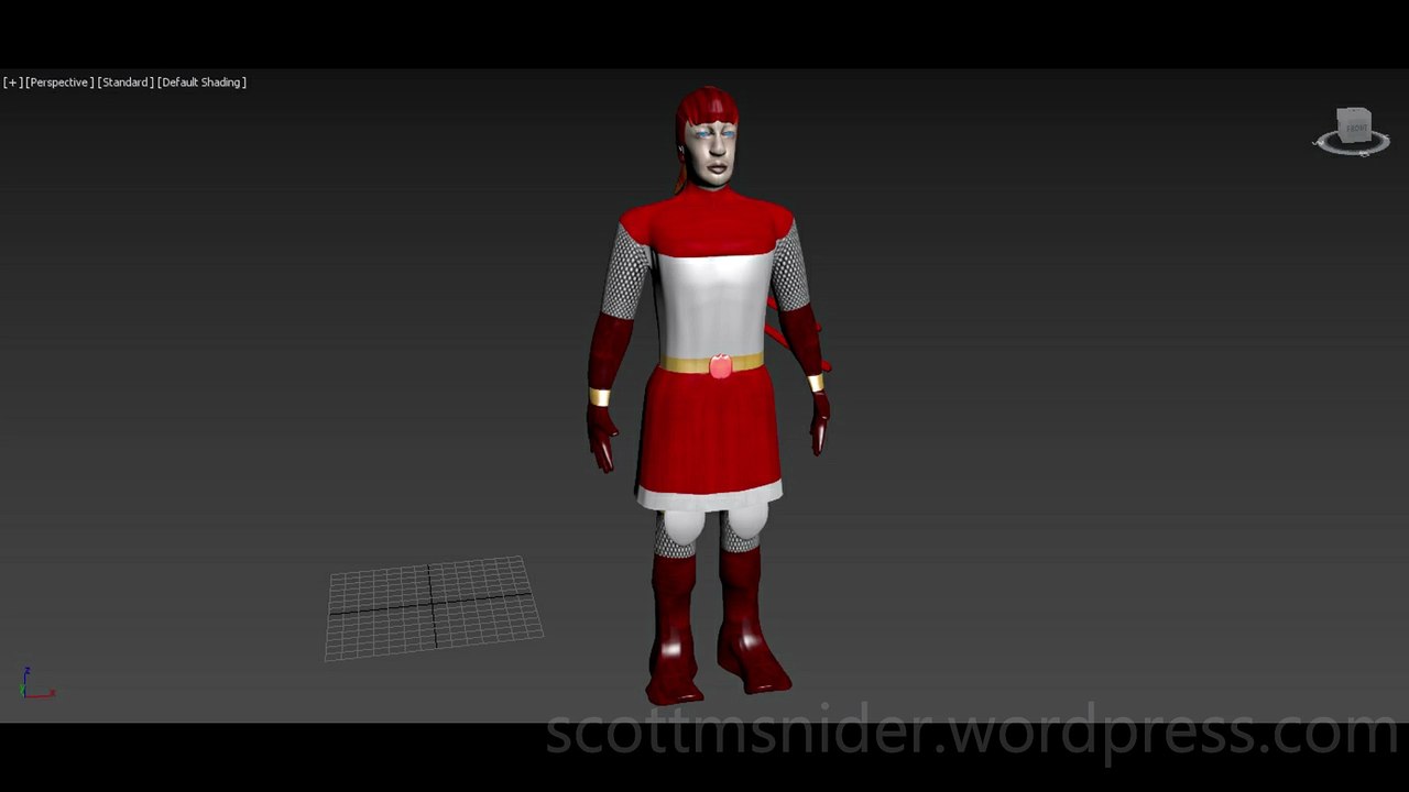 Flame: 3DS MAX Practice Polygon Modeling Model Video #223 (02-01-2026)