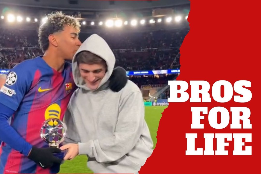 Lamine Yamal shows Gavi how much FC Barcelona miss him on the pitch