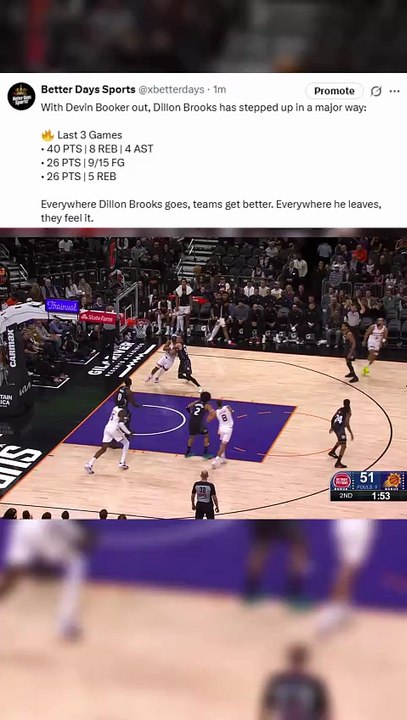 Dillon Brooks Dropped 40 Like It Was the NBA Finals