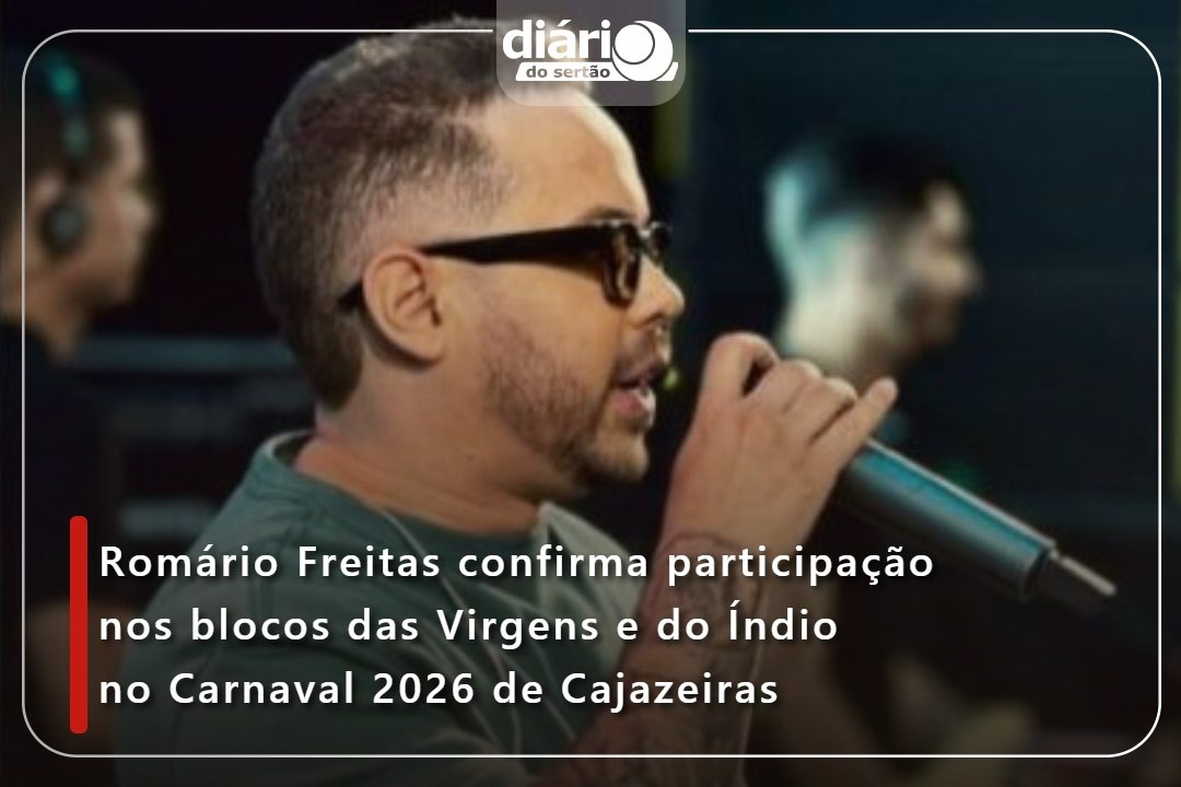 Romário Freitas confirma participação nos blocos das Virgens e do Índio no Carnaval 2026 de Cajazeiras