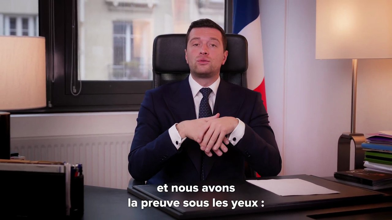 Immigration : Dans une vidéo, Jordan Bardella met en garde contre "la disparition de la France telle  que nous l'aimons, avec sa culture, son art de vivre, son identité, sa langue, ses traditions et son histoire"