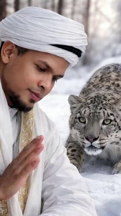 “Saat manusia berdiri dengan ketenangan iman, bahkan macan tutul pun ragu untuk menyerang. Bukan karena lemah, tapi karena ada wibawa yang tidak terlihat. Kekuatan sejati bukan pada otot, melainkan pada hati yang tunduk kepada Tuhan.”