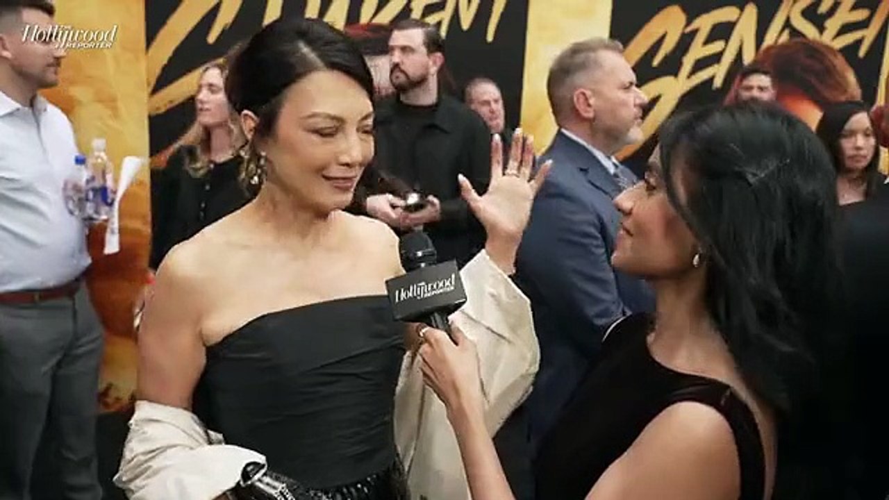 Ming-Na Wen Says 'Karate Kid: Legends' Co-Stars Jackie Chan & Ralph Macchio Are "Gems" | THR Video