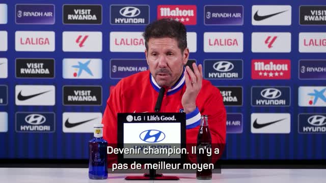 Atlético - Pour Simeone, gagner la Liga est le “meilleur moyen de faire taire les sifflets”