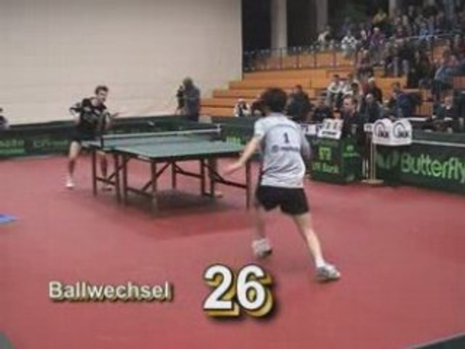 DingSong contre Timo Boll Point exceptionnel !!!