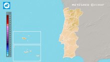 Portugal sob aviso: Modelo Europeu prevê mais de 100 mm de precipitação sobre solos já saturados