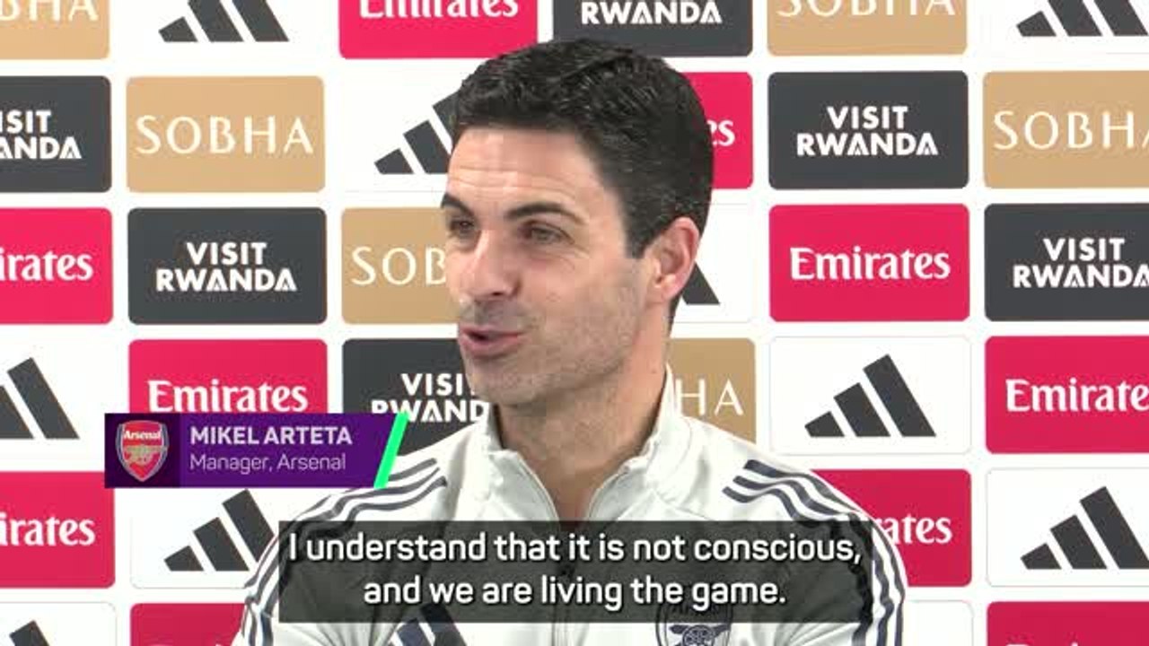 Arteta defends 'respectful' touchline antics