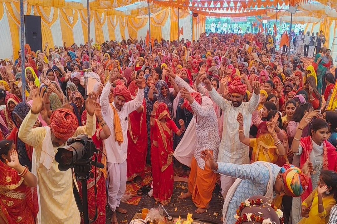 सात दिवसीय श्रीमद् भागवत कथा का समापन, चार घंटे चला अंतिम सत्र