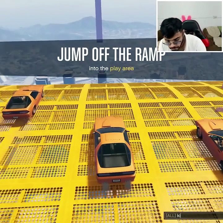 Impossible target reach parachutecar Parkour