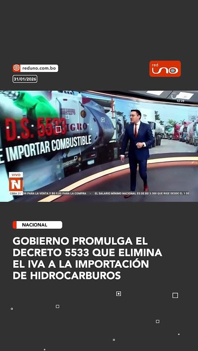 Gobierno promulga el Decreto 5533 que elimina el IVA a la importación de hidrocarburos