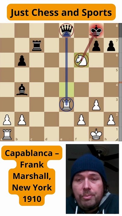 Capablanca vence a Marshall con un ataque a la descubierta (1910)