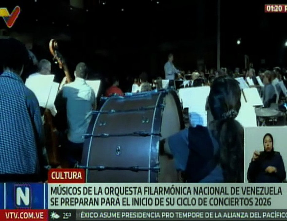 Caracas | Orquesta Filarmónica Nacional de Venezuela se prepara para el ciclo de conciertos 2026