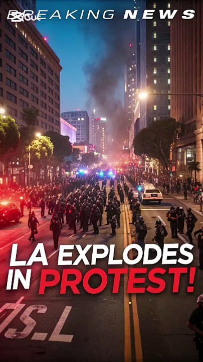 Thousands Clash with Federal Agents in Los Angeles #breakingnews #news