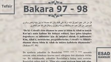 Esad Mansur - Bakara Suresi Tefsiri 97-98