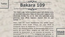 Esad Mansur - Bakara Suresi Tefsiri 109