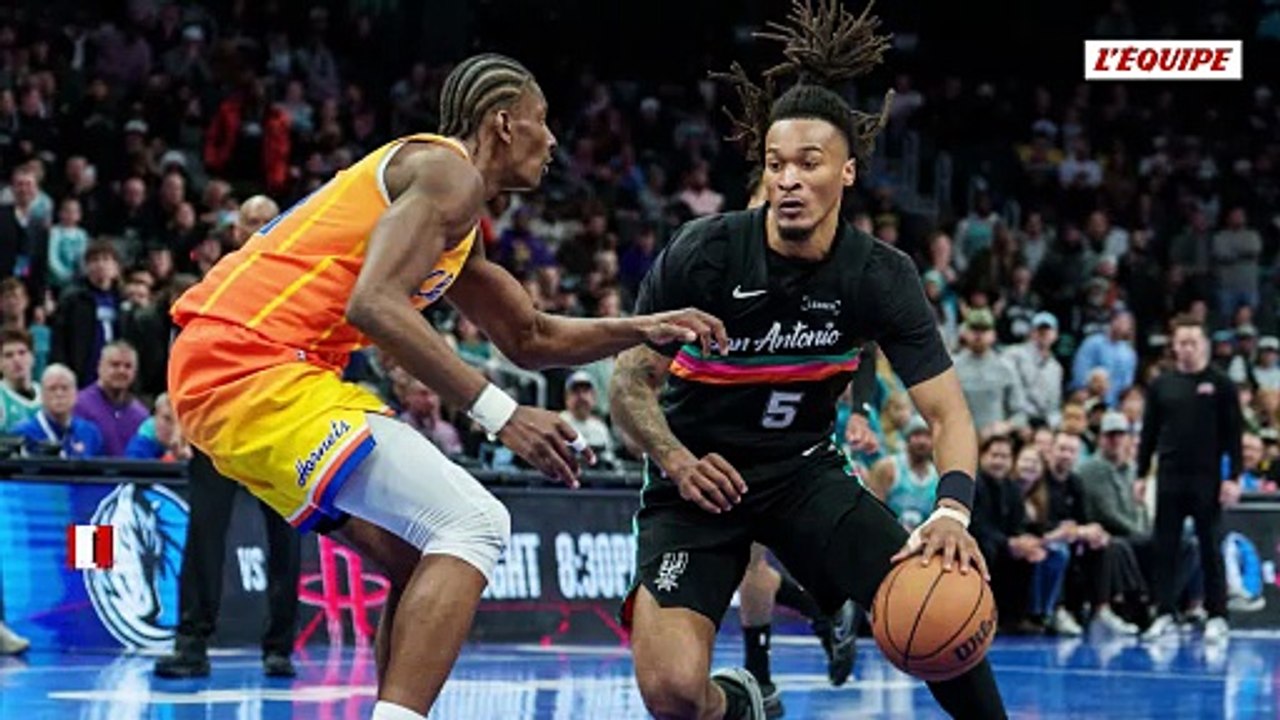 Les Spurs refroidis à Charlotte, Victor Wembanyama souvent frustré et dominé par Moussa Diabaté - Basket - NBA