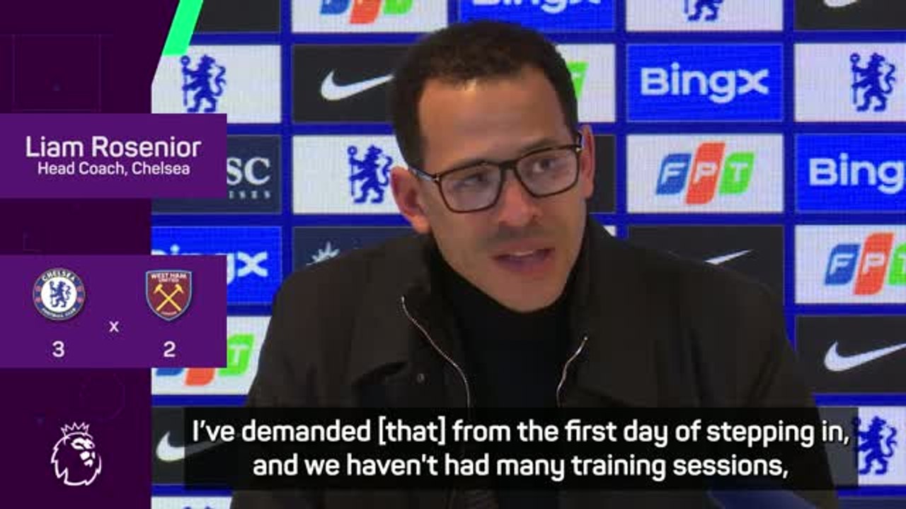 Rosenior hails Chelsea spirit in historic comeback win over West Ham