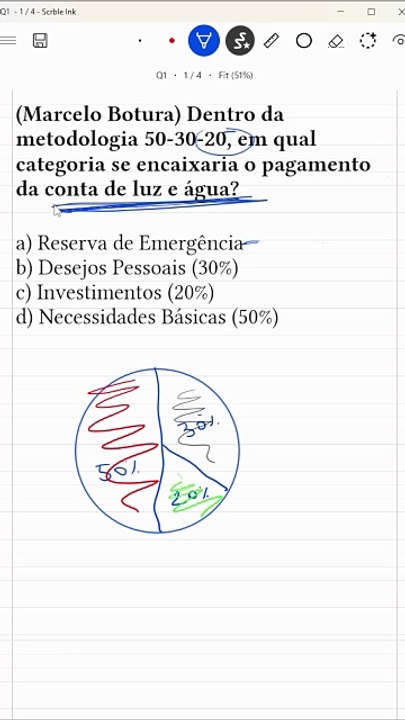 Regra 50-30-20: Onde entram as contas de LUZ e ÁGUA? (Não erre na prova!)