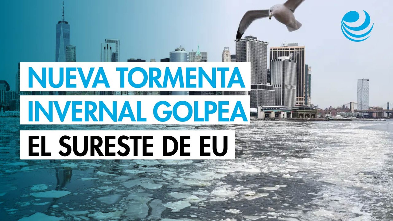 Nueva tormenta invernal golpea a los estados del sureste de EU; frente frío ha dejado 100 muertos