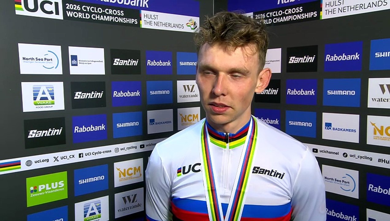 Cyclo-cross - Championnats du Monde UCI Rabobank 2026 - Aaron Dockx 1er et en Or chez les Espoirs U23