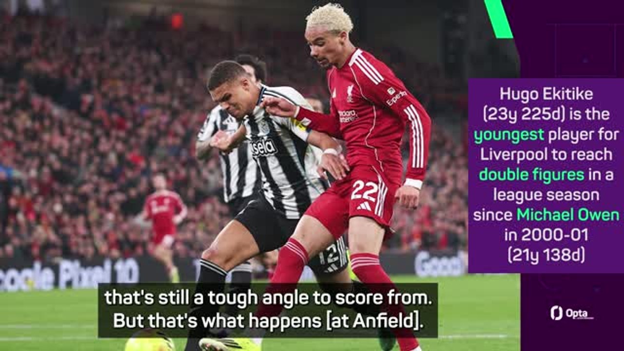Howe praises Ekitike 'quality' in Newcastle's loss at Liverpool