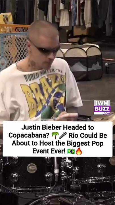 Justin Bieber in Brazil 2and May?! 👀🌎 Rio de Janeiro’s Copacabana Beach might soon host the global superstar for an unforgettable concert! Mayor Eduardo Paes says talks are already underway — and if it happens, it could be one of the biggest pop events