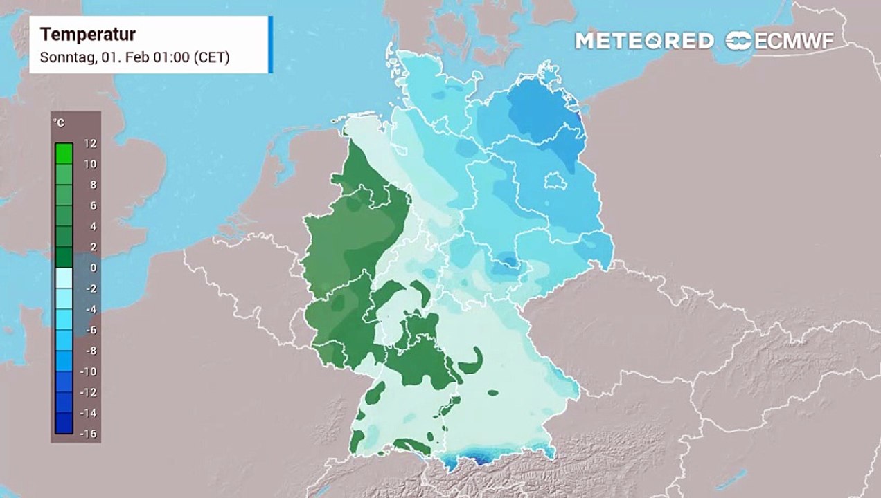 Weiterhin Eiszeit im Nordosten! Im Südwesten geht es erstmal mild weiter