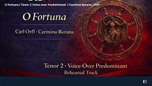 O Fortuna ( C. Orff | Carmina Burana) Tenor 2 Voice-over Predominant