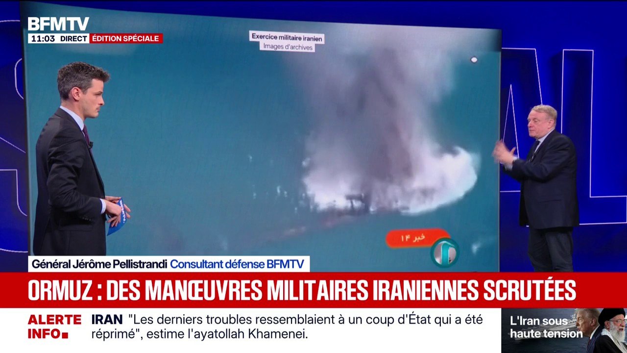 Iran: en quoi consistent les exercices militaires iraniens menés dans le Détroit d'Ormuz?