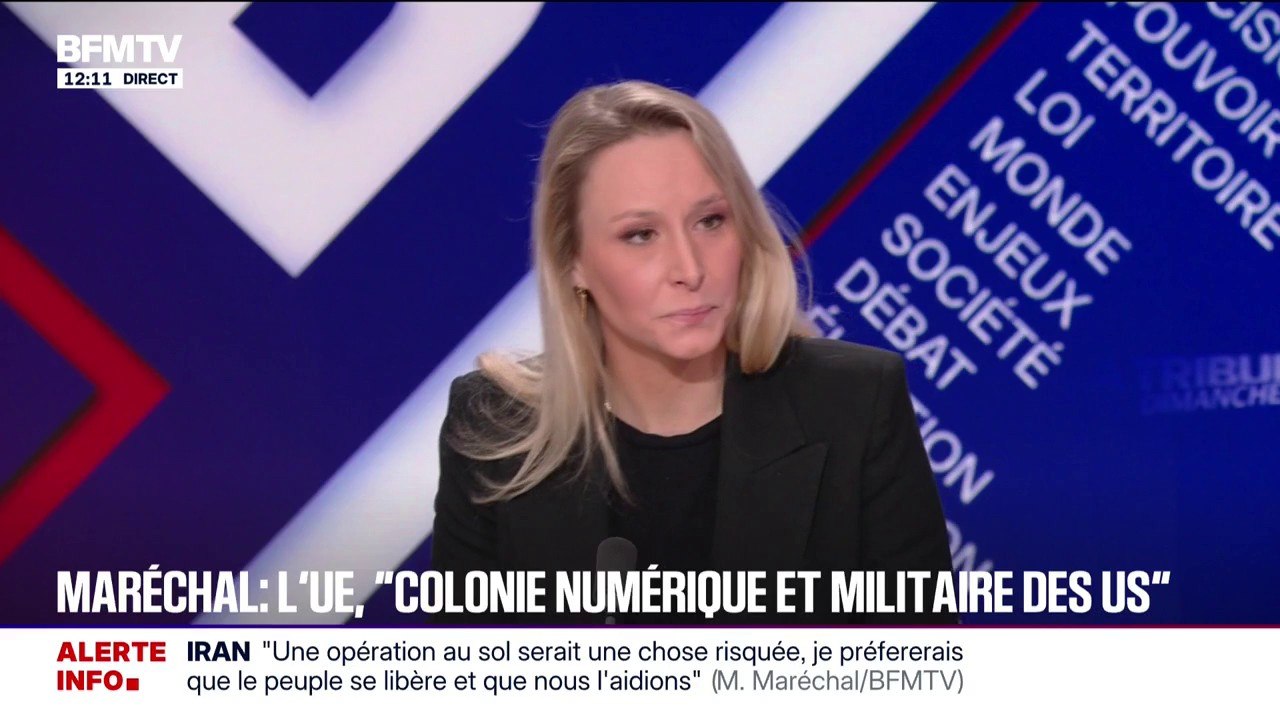 Menaces sur le Groenland: "Je me félicite qu'il y ait une solidarité européenne", estime Marion Maréchal, députée européenne