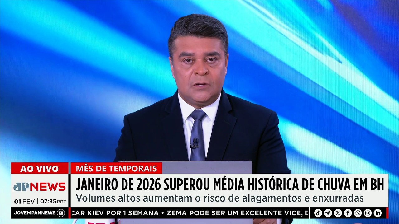 Ciclone em Minas Gerais: Janeiro de 2026 supera média histórica de chuvas em BH