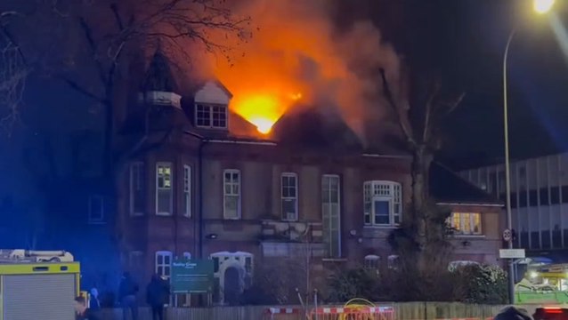 Fire rips through London nursery as dozens of firefighters tackle blaze