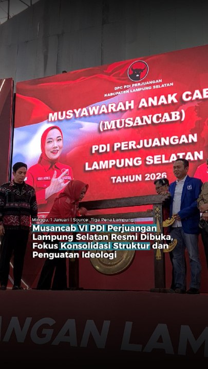 Musancab VI PDI Perjuangan Lampung Selatan Resmi Dibuka, Fokus Konsolidasi Struktur dan Penguatan Ideologi