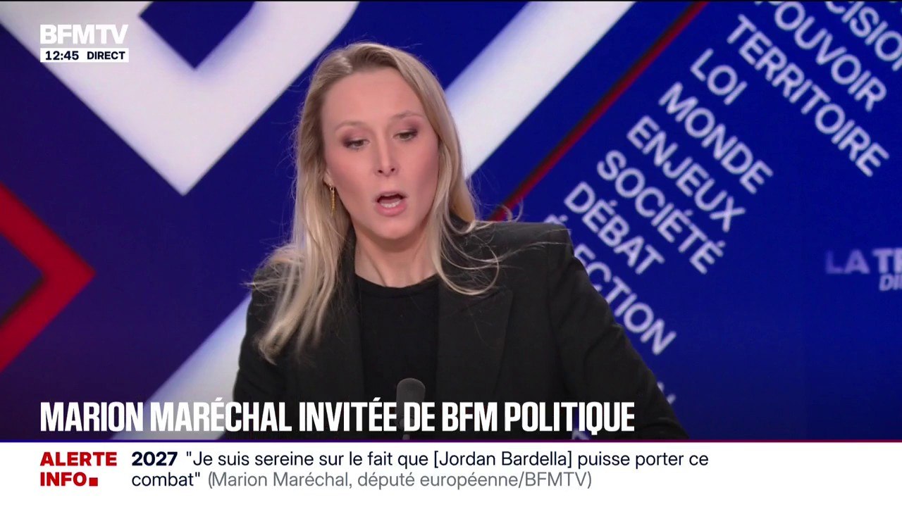 Droit à l'avortement: Marion Maréchal, députée européenne, affirme ne pas "vouloir le remettre en cause"