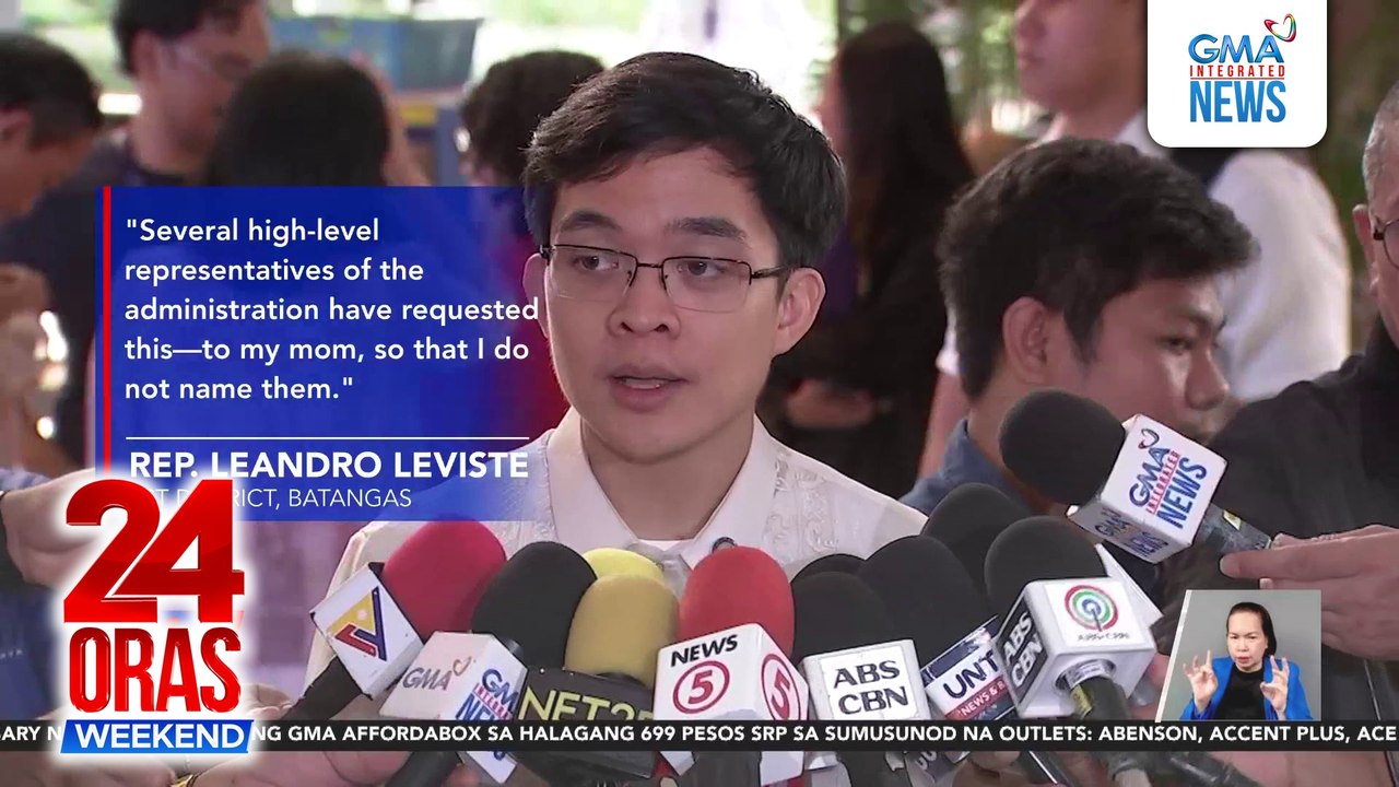 Rep. Leviste claims “admin allies” behind his request for 6-month travel abroad | 24 Oras Weekend