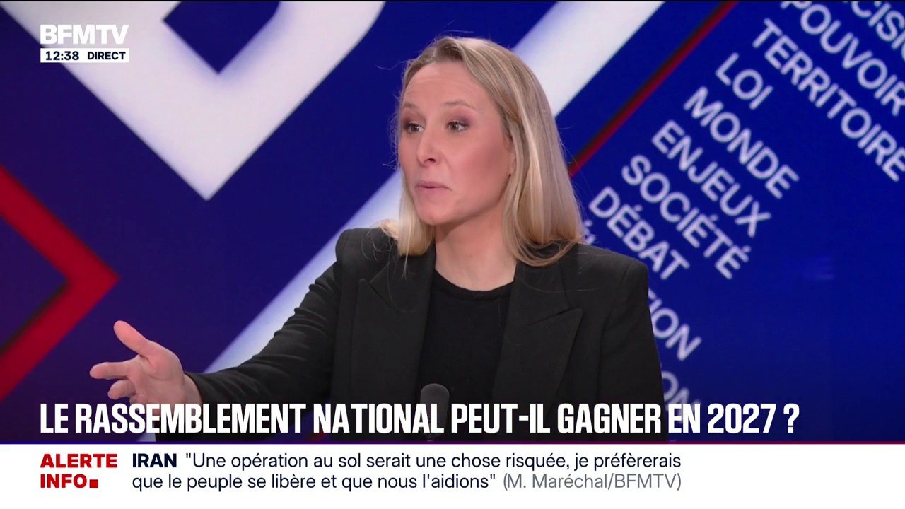 "Quel sens à cette candidature?", s'interroge Marion Maréchal au sujet de Sarah Knafo (Reconquête), en lice aux municipales à Paris