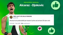 “Alcaraz, solo applausi”, ma “il vincitore morale” è…: le reazioni social di Alcaraz-Djokovic