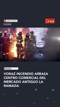 El incendio se registró cerca de las 21:00 de este sábado en el mercado antiguo La Ramada
